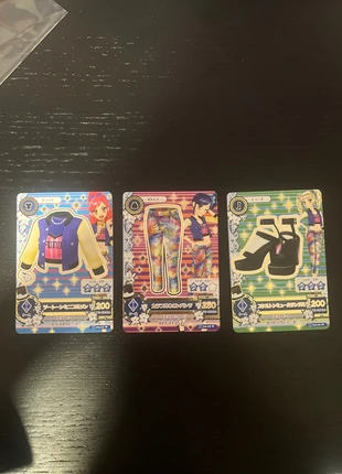 Lot de 3 cartes Aikatsu, marca: Bandai, estado: Muito bom, €5.00, €5.95 inclui Proteção do Comprador