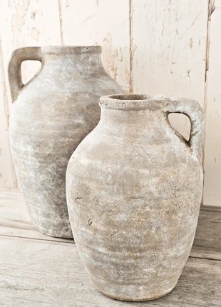 Stunning Set of 2 Pair Stone Greek Style Rustic Jugs Vases, brand: Warmth and Willow, condition: New, £48.95, £52.10 includes Buyer Protection Pro