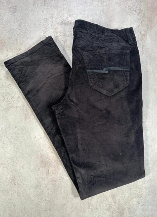 Pantalon En Velours Côtelé / Corduroy arizona noir corduroy coupe droite casual quotidien taille 13, brand: Vintage Dressing, condizioni: Ottime, taglia: XXL / IT 48 / EU 44, €13.00, €14.35 include la Protezione acquisti Pro