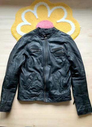 Veste en cuir d’agneau style biker taille M/L femme noire Chyston vintage collection, brand: Chyston, condition: Very good, size: L / 40 / 12, €30.00, €32.20 includes Buyer Protection Pro