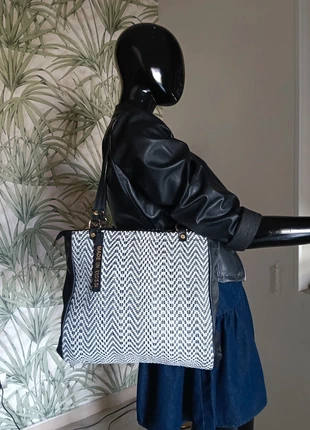 🖤 borsa Rossi Firenze in pelle e tessuto intrecciato 🖤, marca: ROSSI, estado: Muy bueno, 49,00 €, 52,15 € Protección al comprador incluida