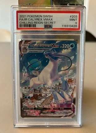 Ice rider calyrex vmax chilling reign 203 psa 9 pokemon, merk: Pokémon, staat: Als nieuw, € 59,00, € 62,65 inclusief Kopersbescherming