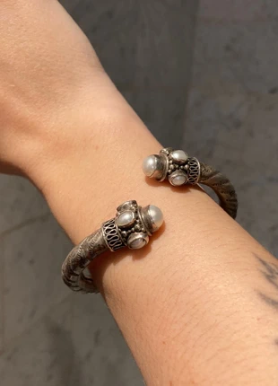 Magnifique bracelet berbère en argent et pierres nacrées, brand: Argent, condition: Very good, €35.00, €37.45 includes Buyer Protection