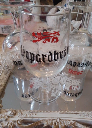 Trois verres a bières a pieds leop, brand: Leopard, condition: New with tags, €3.00, €3.85 includes Buyer Protection