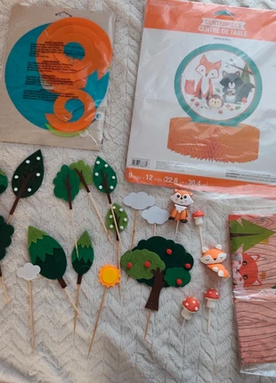 Déco anniversaire thème animaux de la forêt renard 🦊, marque: je ne sais plus, état: Très bon état, 12,50 €, 13,83 € Protection acheteurs incluse