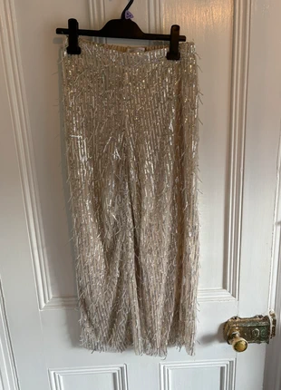 Zara girls sequin straight leg trousers size 13-14, brand: Zara, condition: New without tags, size: 13 years / 158 cm, £10.00, £11.10 includes Buyer Protection