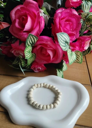 🌿 Bracelet en bois blanc crème – Neuf & unisexe 🌰, marque: Boutique indépendante, état: Neuf avec étiquette, 3,00 €, 3,85 € Protection acheteurs incluse