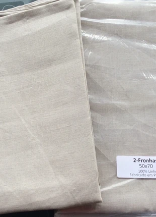 2 Fronhas em linho, estado: Novo com etiquetas, tamanho: 50 x 70 cm, €8.00, €9.10 inclui Proteção do Comprador