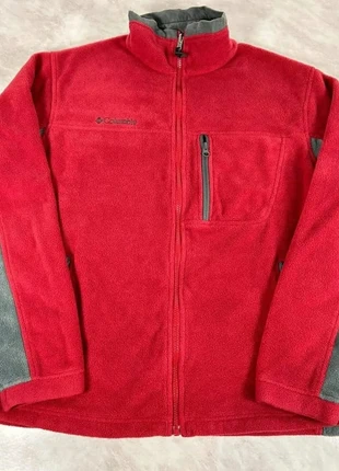 Polaire Columbia homme L | Rouge et gris chaud épais zip complet randonnée montagne hiver Code 232N, brand: Columbia, condition: Very good, size: L, €28.00, €30.10 includes Buyer Protection Pro