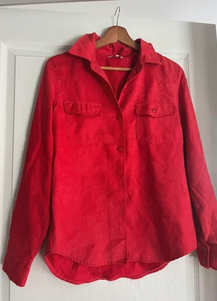 Chemise rouge, merk: Freda, staat: Heel goed, maat: M / 38 / 10, € 7,00, € 8,05 inclusief Kopersbescherming