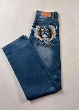 Jean baggy large brodé streetwear hip-hop y2k skater taille M Us, marca: Japan Style, estado: Muy bueno, tamaño: M, 29,00 €, 31,15 € Protección al comprador incluida