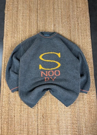 Pull Rare Gris Snoopy Vintage Y2K 2000s, Funky Knitwear Oversize Taille S, brand: Snoopy, condition: Very good, size: S, €80.00, €84.70 includes Buyer Protection Pro
