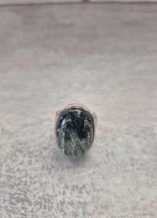 Bague en seraphinite, marca: aucune, estado: Muy bueno, tamaño: 18,5 mm Ø / 19,5, 30,00 €, 32,20 € Protección al comprador incluida