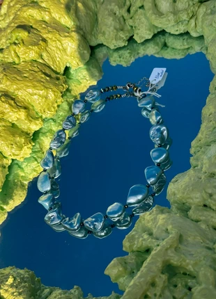 Collier en pierre fait main, marque: Vintage Boutique, état: Neuf avec étiquette, 15,00 €, 16,45 € Protection acheteurs incluse