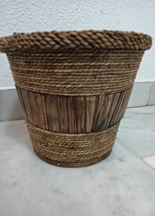 Cubo Madera y Cuerda Antiguo, marque: Artesanía Vintage, état: Très bon état, 12,00 €, 13,30 € Protection acheteurs incluse