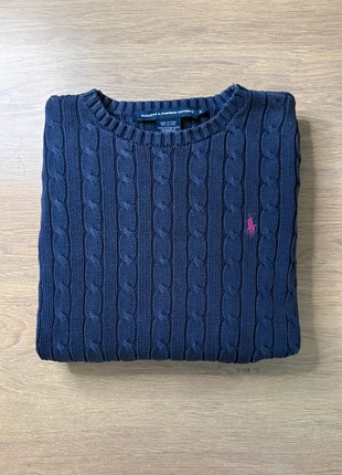 Pull torsadé Ralph Lauren bleu marine– Taille M-100% Coton, marca: Ralph Lauren, estado: Muy bueno, tamaño: M / 38 / 10, 40,00 €, 42,70 € Protección al comprador incluida