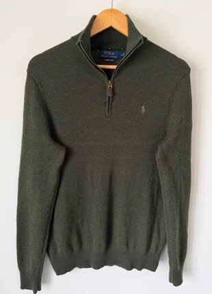 Ralph Lauren Pull 1/4 zip col camionneur vert logo ton sur ton homme taille M laine mérinos, marque: Ralph Lauren, état: Très bon état, taille: M, 80,00 €, 84,70 € Protection acheteurs (Pro) incluse