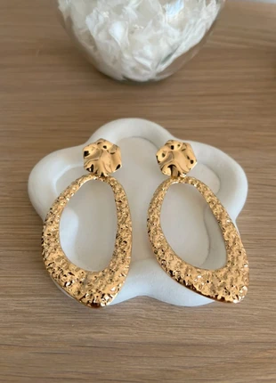 Boucles d'oreilles dorées pendantes - style vintage chic, marque: Boutique Parisienne, état: Neuf sans étiquette, 8,90 €, 10,05 € Protection acheteurs (Pro) incluse