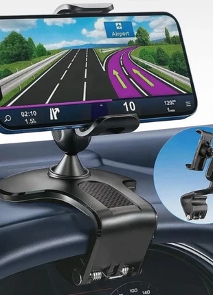 Support téléphone voiture 360° universel tableau de bord / rétroviseur / bureau, état: Neuf avec étiquette, 8,99 €, 10,14 € Protection acheteurs incluse