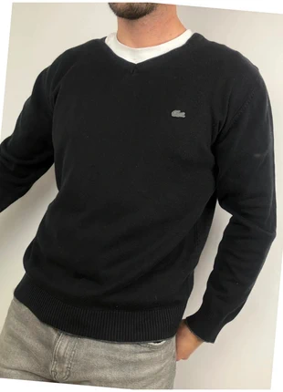 Pull col v Lacoste noir - Taille XL, marque: Lacoste, état: Très bon état, taille: XL, 36,00 €, 38,50 € Protection acheteurs incluse