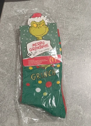Calze unisex limite edition Merry Grinchmas McDonald's, brand: McDonald's, condizioni: Nuovo con cartellino, taglia: Taglia unica, €4.00, €4.90 include la Protezione acquisti