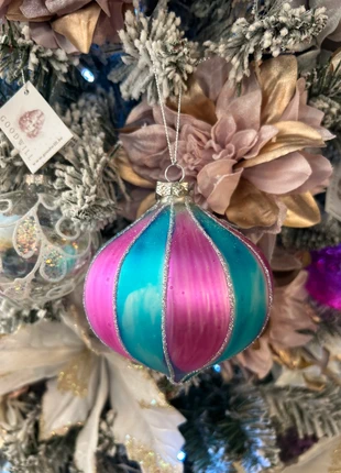 Vintage rainbow Christmas decoration-Décoration Nöel vintage-Pallina Natale vintage, brand: Vintage Christmas, condizioni: Nuovo con cartellino, €13.00, €14.35 include la Protezione acquisti