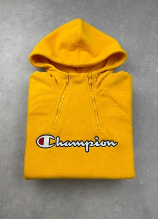 Hoodie polaire Champion jaune logo brodé – Taille M, marke: Champion, zustand: Sehr gut, größe: M, 20,00 €, 21,70 € inklusive Vinted-Käuferschutz