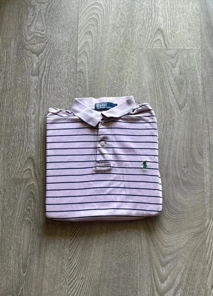 Polo Ralph Lauren Lila rayé - taille L- manches courtes (81), brand: Polo Ralph Lauren, condizioni: Buone, taglia: L, €9.99, €11.19 include la Protezione acquisti