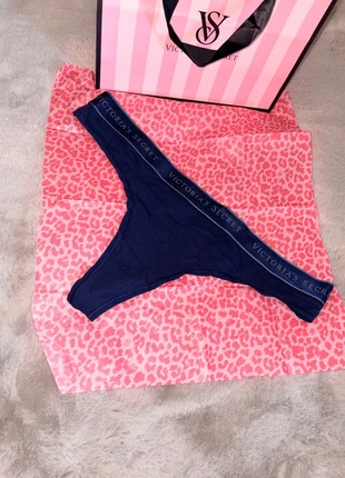 tanga in cotone blu navy con elastico victorias secret, marque: Victoria's Secret, état: Neuf avec étiquette, taille: XL / 42 / 14, 14,00 €, 15,40 € Protection acheteurs incluse