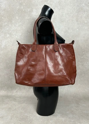 Sac à main/ Porté épaule/ Sac à bandoulière en Cuir Marron Vintage 70s 80s 90s A862, brand: Vintage Dressing, condizioni: Buone, €25.00, €26.95 include la Protezione acquisti Pro