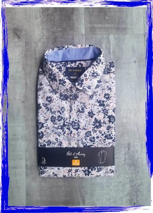 Chemise d'été manches courtes Gil D'Auray taille 41/42 (L), marque: Gil D'Auray, état: Neuf sans étiquette, taille: L, 16,90 €, 18,45 € Protection acheteurs incluse