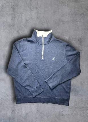 Pull quart de zip Nautica - Col montant - Bleu marine - Taille L - Neuf sans étiquettes - Logo brodé, brand: Nautica, condition: New without tags, size: L, €25.00, €26.95 includes Buyer Protection