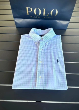 Chemise à carreaux 100% coton Ralph Lauren blanc/bleu taille S, marque: Ralph Lauren, état: Neuf sans étiquette, taille: S, 23,50 €, 25,38 € Protection acheteurs (Pro) incluse