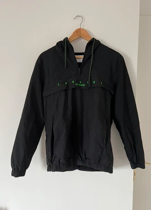 Veste coupe-vent Bershka noire – Taille XS homme – Streetwear, brand: Bershka, condition: Very good, size: XS, €10.00, €11.20 includes Buyer Protection