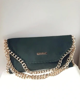 Borsa camoscio catena oro Suede shoulders bag city style, brand: PrimaDonna, condizioni: Ottime, €7.00, €8.05 include la Protezione acquisti