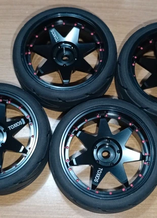 Tamiya Kyosho alluminium metal 1/10 wheels rims + tires rc drift racing, marque: RC, état: Neuf sans étiquette, taille: Taille unique, 10,00 €, 11,20 € Protection acheteurs incluse