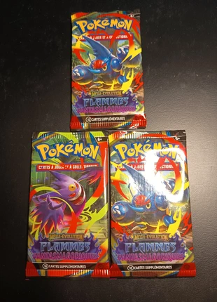 3 booster me2, marque: Pokémon, état: Neuf avec étiquette, 19,99 €, 21,69 € Protection acheteurs incluse