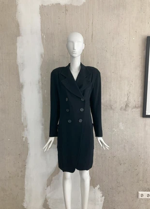 FW1992 Archive Double Breasted Coat, merk: Ann Demeulemeester, staat: Goed, maat: L / 40 / 12, € 400,00, € 420,70 inclusief Kopersbescherming