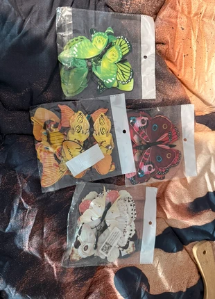 Vlindertjes 3D, merk: geen, staat: Nieuw met prijskaartje, € 3,00, € 3,85 inclusief Kopersbescherming