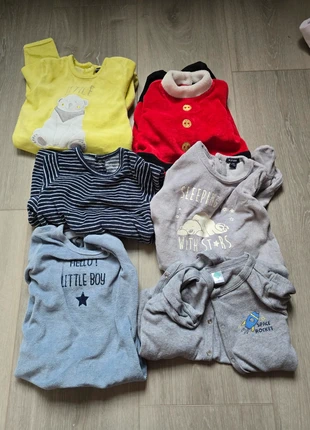 Lot 6 pyjamas enfant 9 mois – chaud & confortable – parfait pour l’hiver, marca: Kiabi, estado: Muito bom, tamanho: 6-9 meses / 68 cm, €35.00, €37.45 inclui Proteção do Comprador