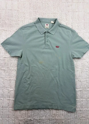 Polo Levi’s Vintage Standard vert d’eau logo rouge – Taille M, marque: Levi's, état: Bon état, taille: M, 13,90 €, 15,30 € Protection acheteurs (Pro) incluse