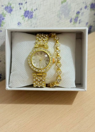 Watch bracelet set, marque: Quartz, état: Neuf avec étiquette, taille: Taille unique, 8,50 €, 9,63 € Protection acheteurs incluse