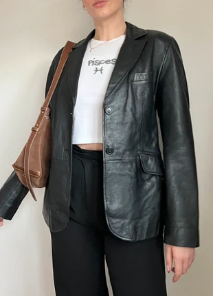 90s vintage Amaranto black leather jacket size 14, brand: Amaranto, condition: Very good, size: XL / UK 20-22, £55.00, £58.45 includes Buyer Protection