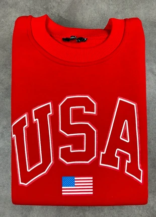 Sweat - USA - Max Mila Paris - M - rouge - vintage dressing, marca: MaxMila, estado: Muito bom, tamanho: M, €12.00, €13.30 inclui Proteção do Comprador