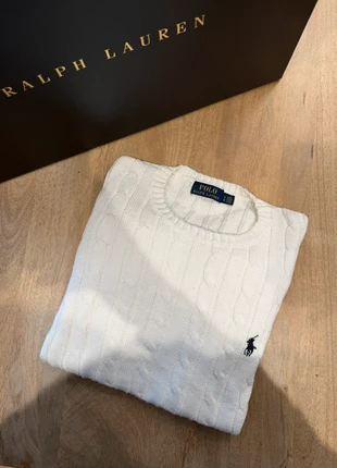 pull torsade homme sweat ralph lauren blanc, marque: Ralph Lauren, état: Très bon état, taille: M / 38 / 10, 57,00 €, 60,55 € Protection acheteurs (Pro) incluse