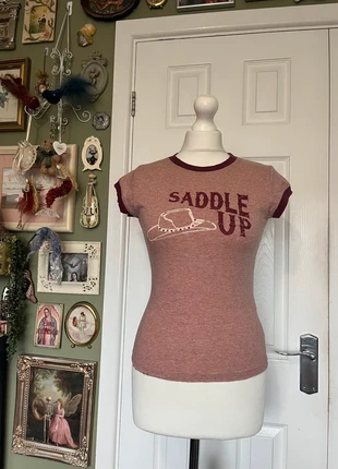 Y2k pink graphic tshirt top, brand: other, condition: Very good, size: S / UK 8-10, £8.00, £9.10 includes Buyer Protection Pro