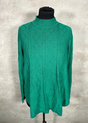 Pull Maille Torsadée Cable Knit Vintage Kim Rogers vert emeraude texturé taille S, brand: Vintage Dressing, condizioni: Ottime, taglia: S / IT 40 / EU 36, €15.00, €16.45 include la Protezione acquisti Pro