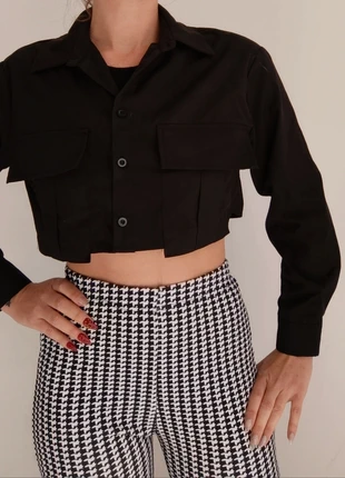 Cropped noir style cargo – Shein – Taille XS, marque: Shein, état: Très bon état, taille: XS / 34 / 6, 5,00 €, 5,95 € Protection acheteurs incluse