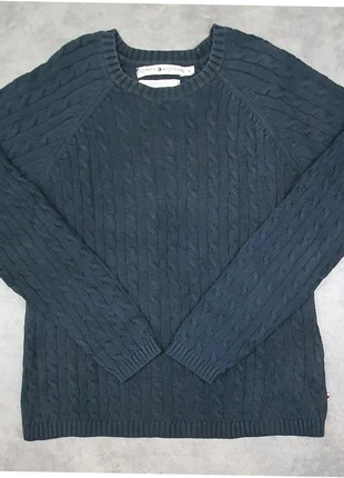 Pull noir torsadé Marque Tommy Hilfiger Taille M Femme, merk: Tommy Hilfiger, staat: Heel goed, maat: M / 38 / 10, € 29,00, € 31,15 inclusief Kopersbescherming Pro