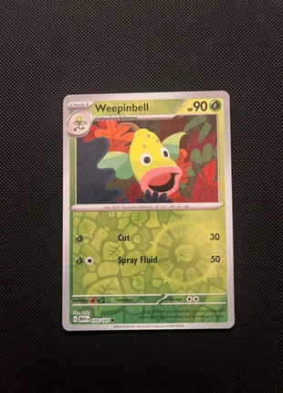 Weepinbell 070/165 reverse, merk: Pokémon, staat: Heel goed, € 1,50, € 2,28 inclusief Kopersbescherming
